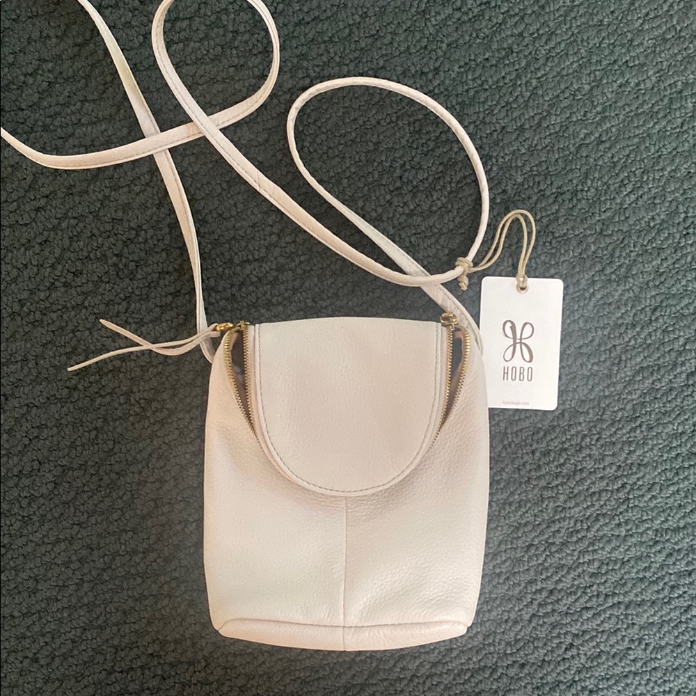 HOBO Cream Crossbody Bag Minimalist Design